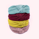 Knotted Fabric Color Womens Headbands | Nova Model