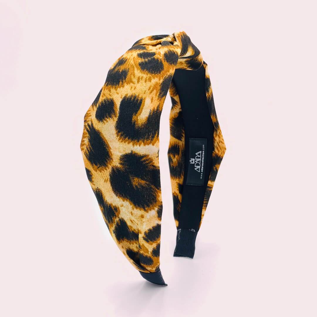 Knotted Leopard Print Headband