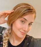 Crystal Beaded Thin Hairbands | Aurora Model