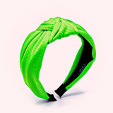 Green Knotted Headbands Summer