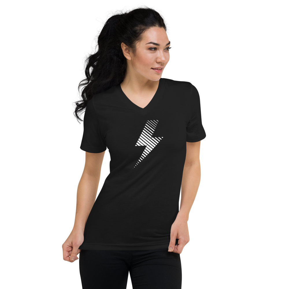 Flash Short V-Neck T-Shirt Black