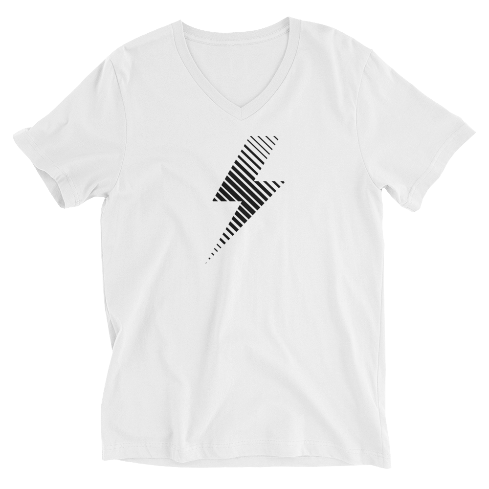 Flash Short V-Neck T-Shirt White